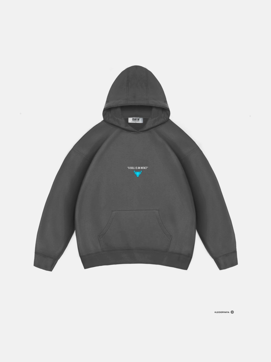 Oversize Bull Hoodie - Tornado Grey