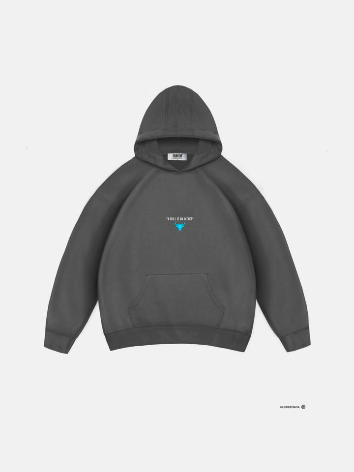 Oversize Bull Hoodie - Tornado Grey