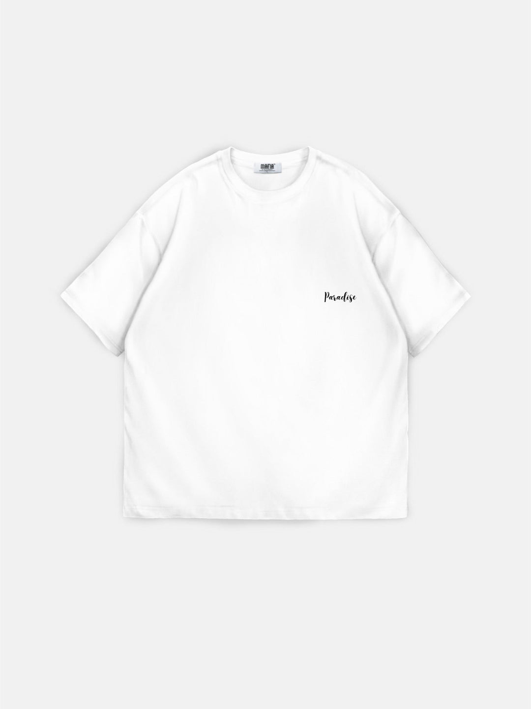 Oversize Papegoja Paradis T-shirt - Vit och Lila