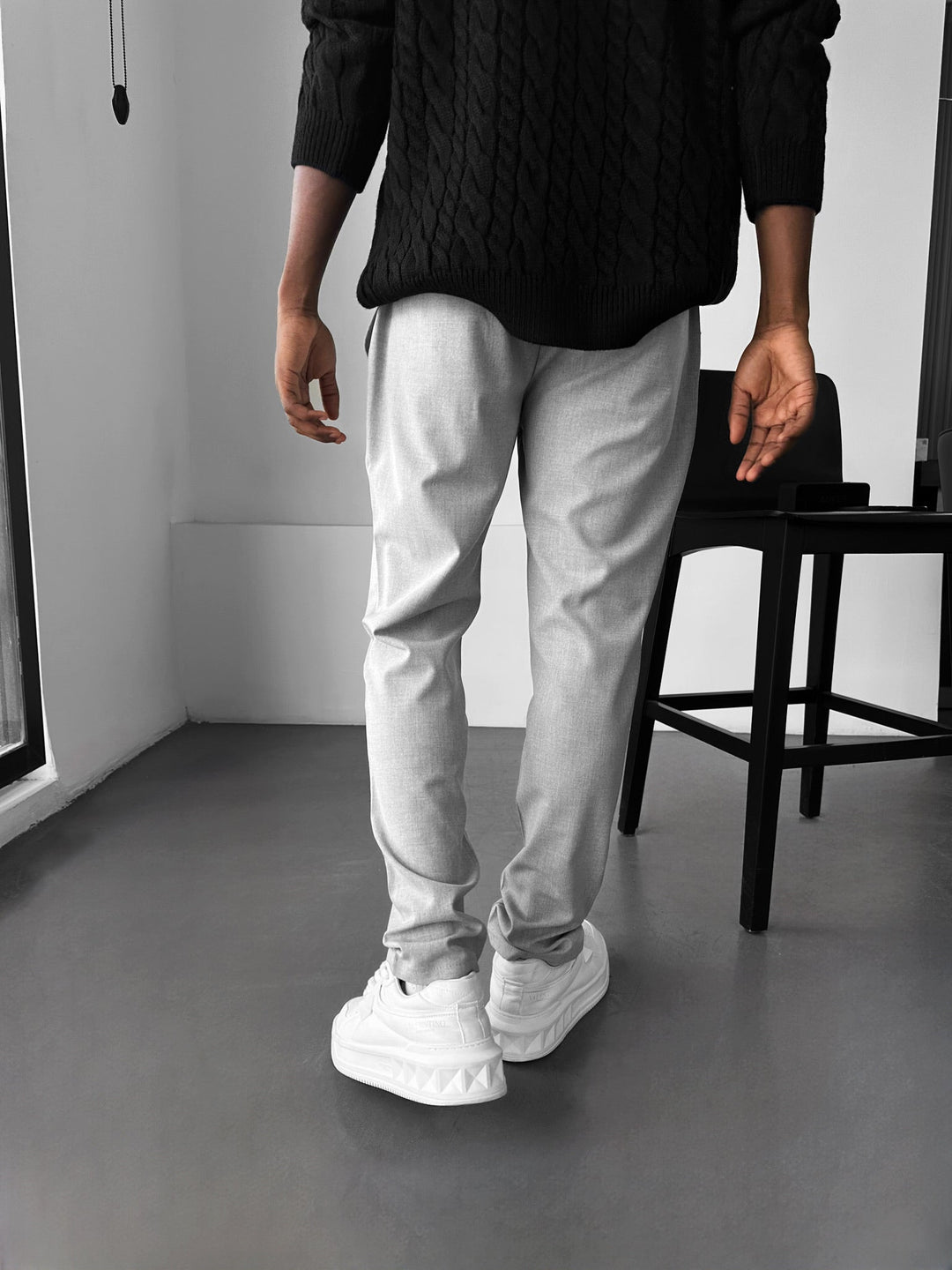 Modern Skär Casual Byxor - Grå