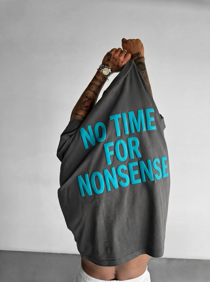 Oversize Nonsense T-shirt - Antracit