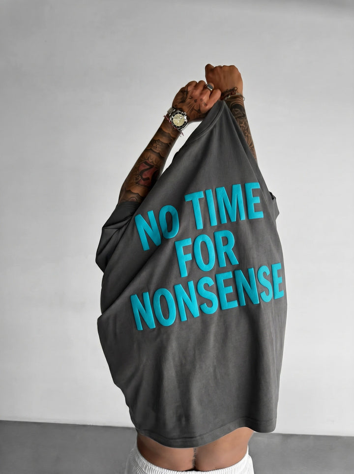 Oversize Nonsense T-shirt - Antracit