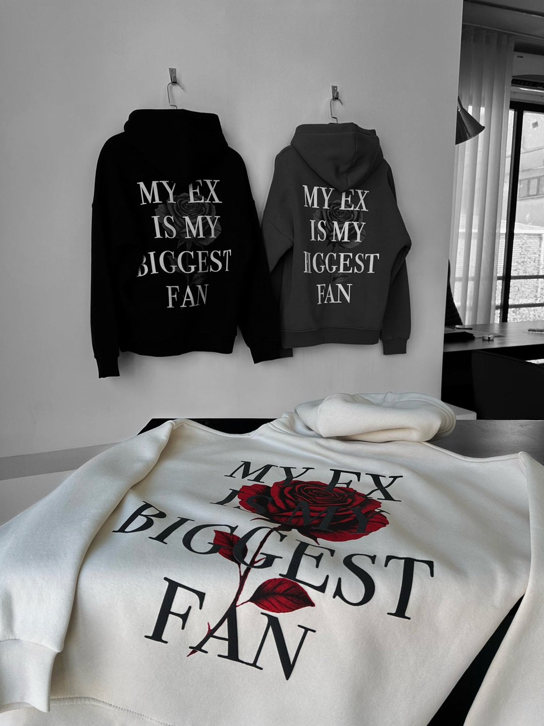 Oversize EX Hoodie - Beige