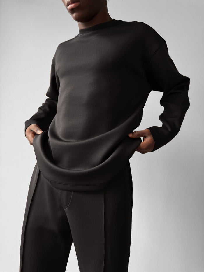 Oversize Dykarsweatshirt - Svart