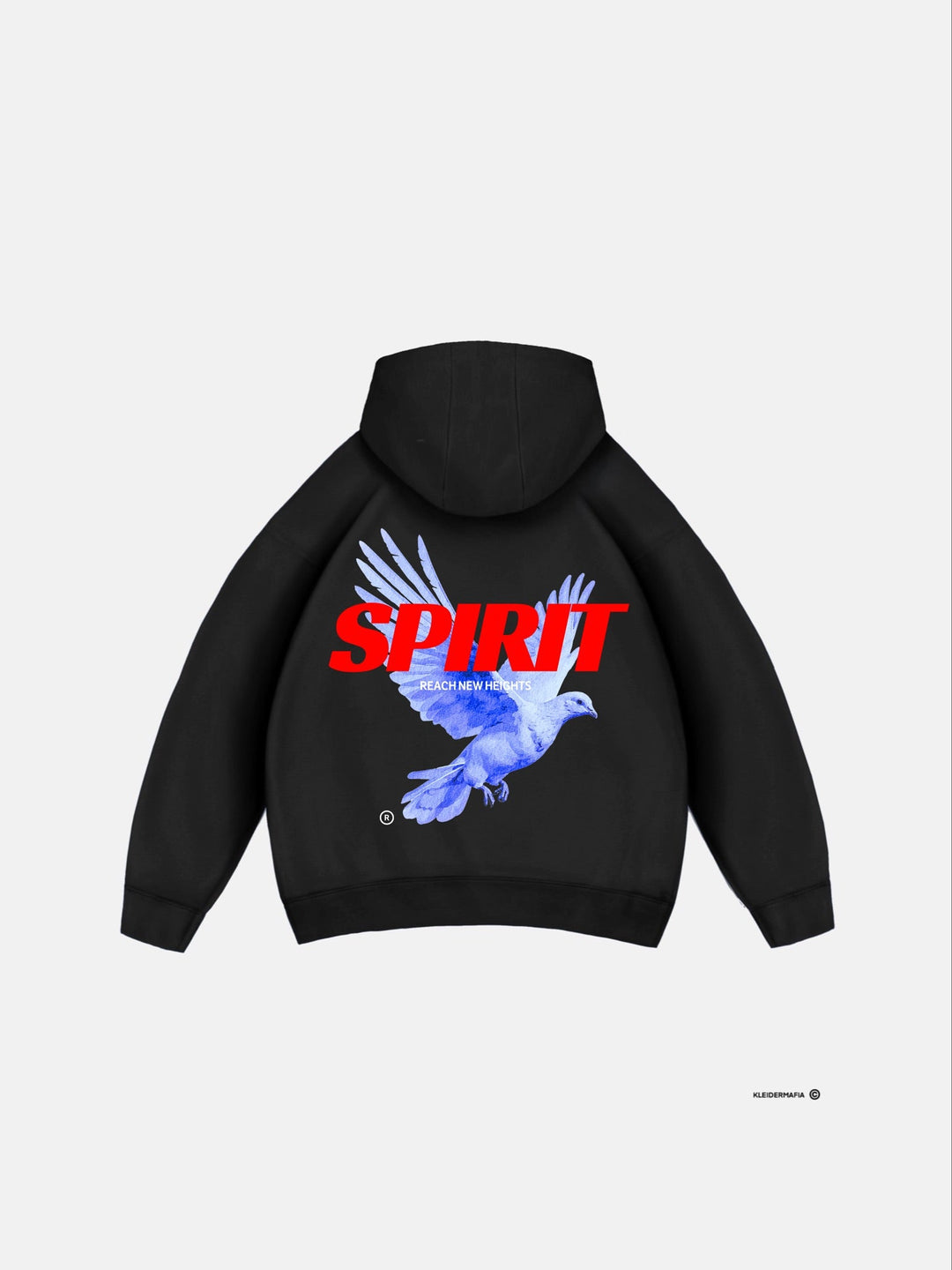 Oversize Spirit Hoodie - Svart