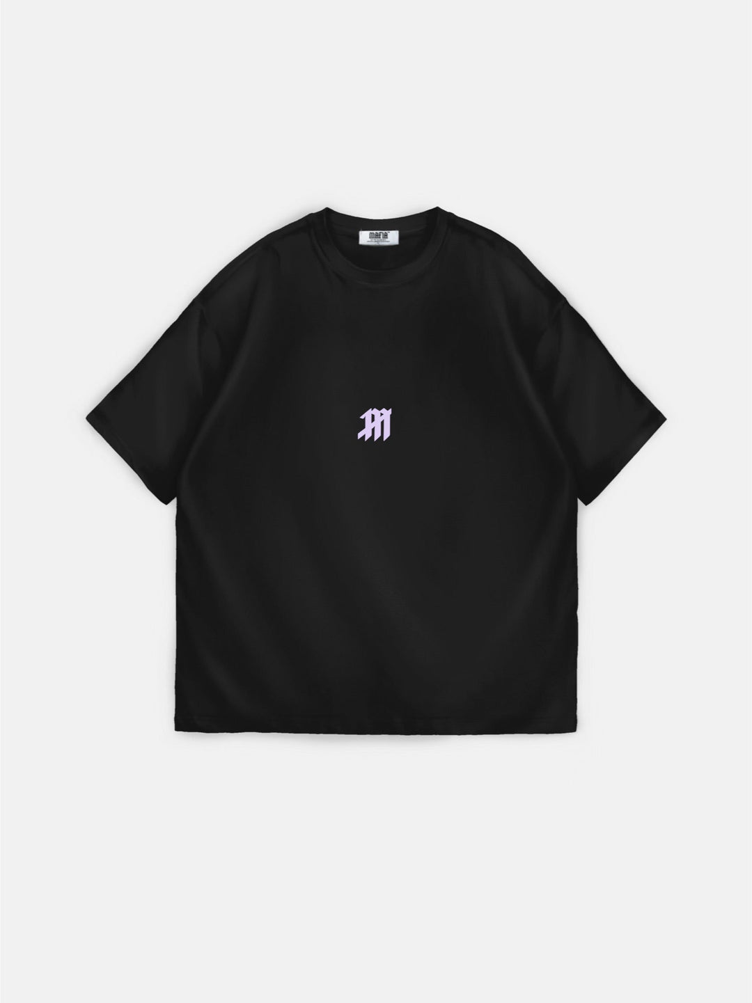Oversize Mus T-shirt - Svart och Lila