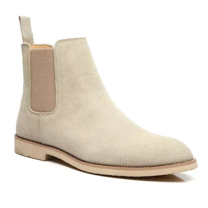 Herr Chelsea Boots med Elastiska Sidopaneler och Dragsko