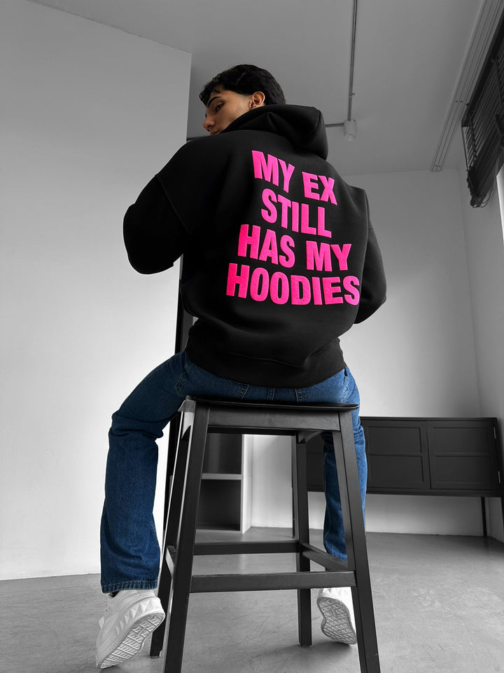 Oversize EX Del II Hoodie - Svart och Lila