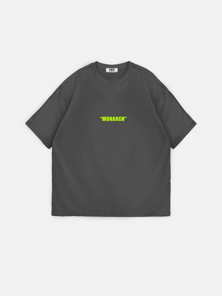 Oversize Monarch T-Shirt - Antracit och Neon