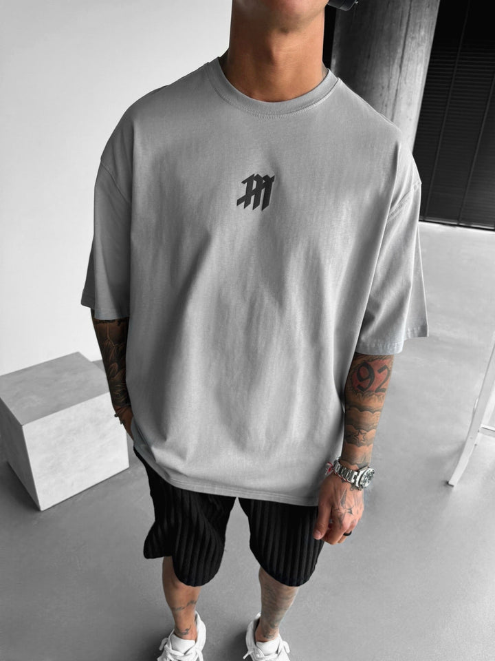 Oversize Mus-T-shirt - Grå