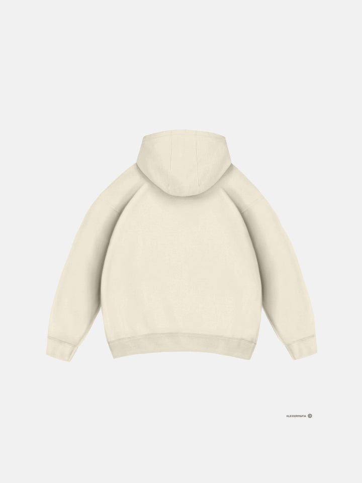 Oversize Basic Hoodie - Antik Vit