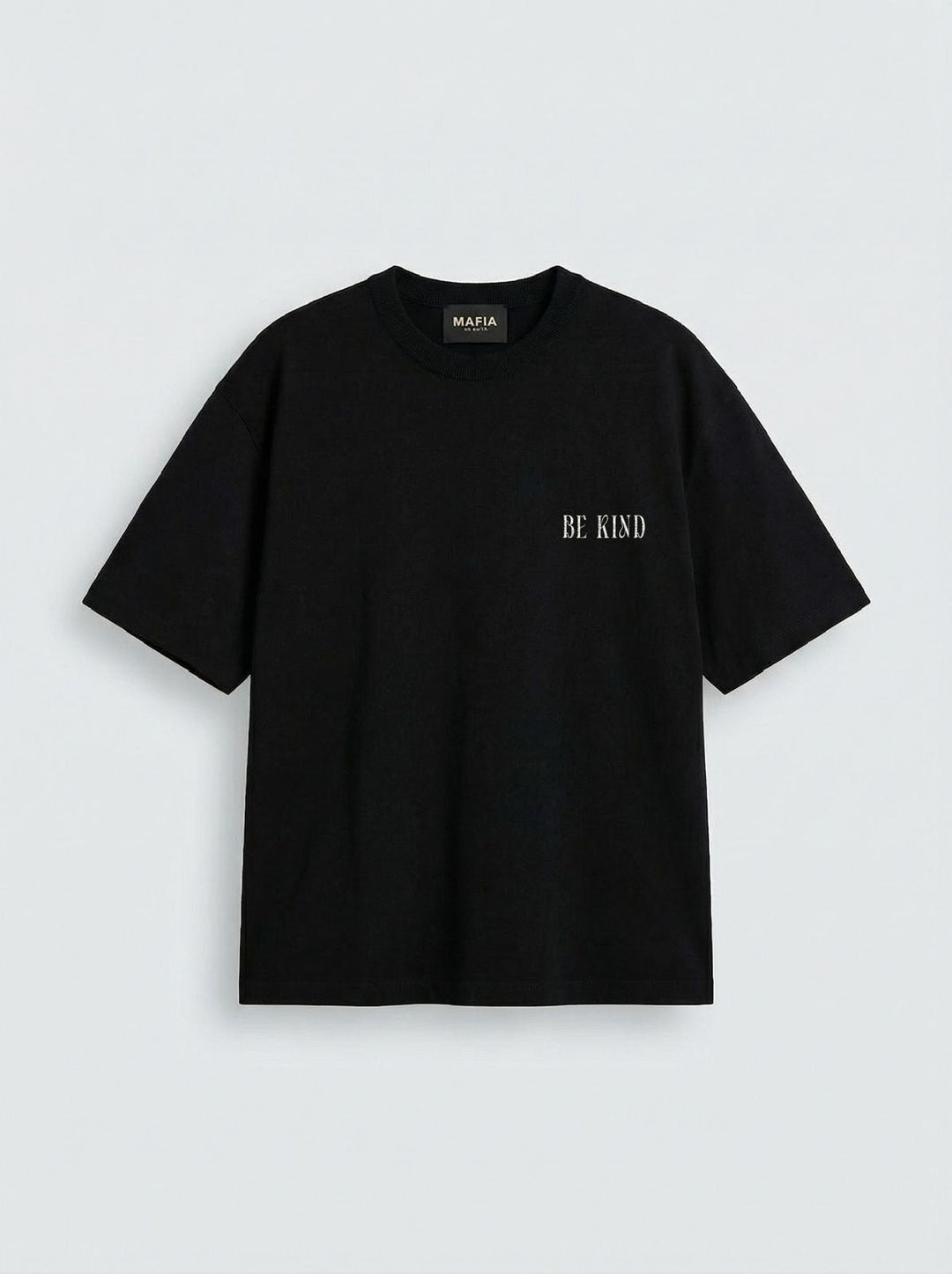 Oversize Be Kind T-shirt - Svart