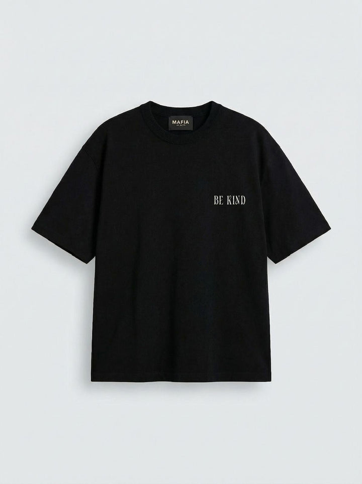 Oversize Be Kind T-shirt - Svart