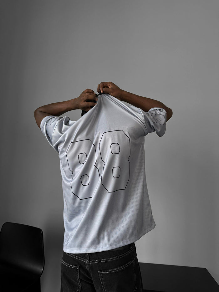 Oversize Varsity Mafia T-Shirt - Grå