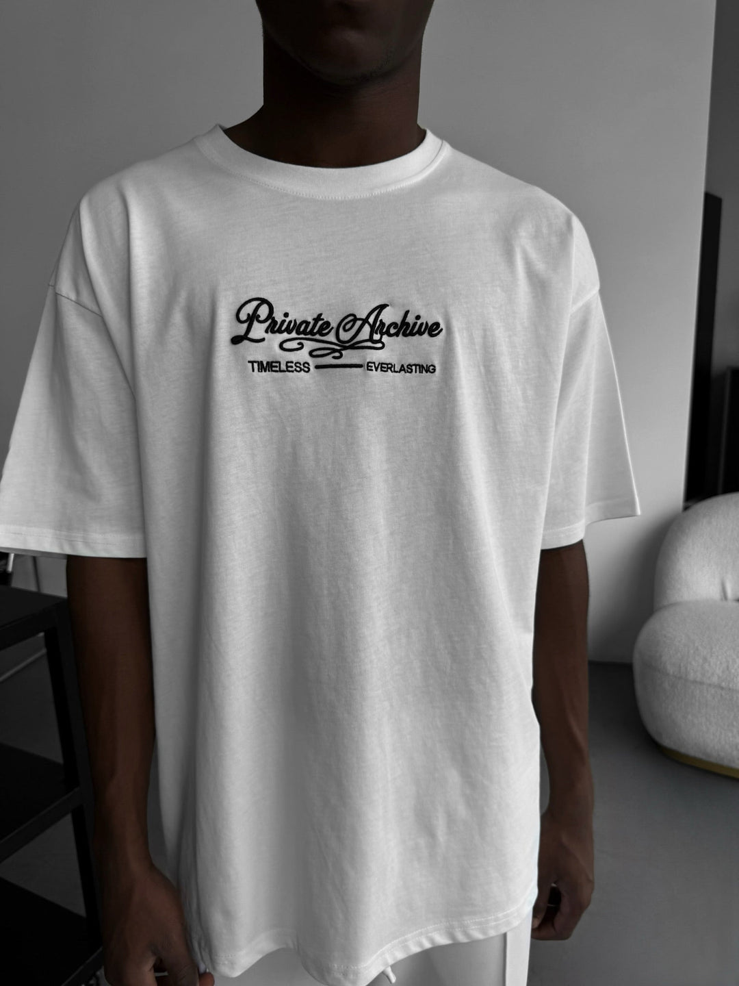 Oversize Privat Arkiv T-Shirt - Ecru
