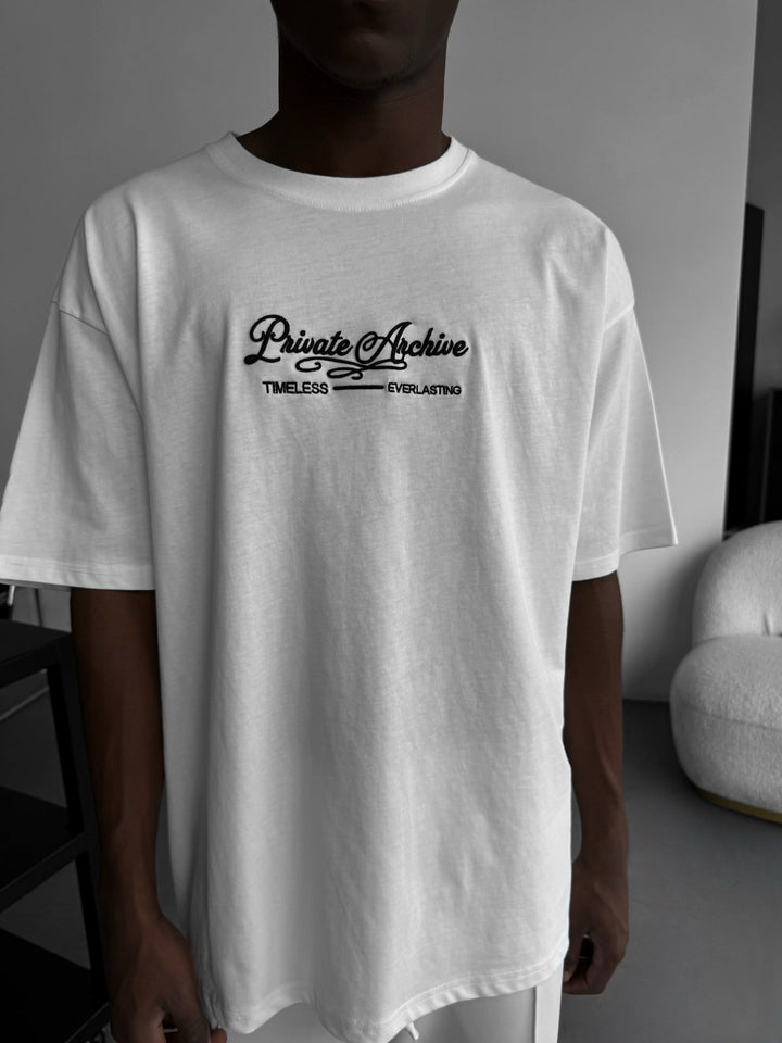 Oversize Privat Arkiv T-Shirt - Ecru