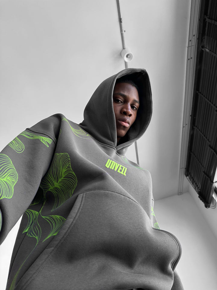 Oversize Unveil Hoodie - Antracit