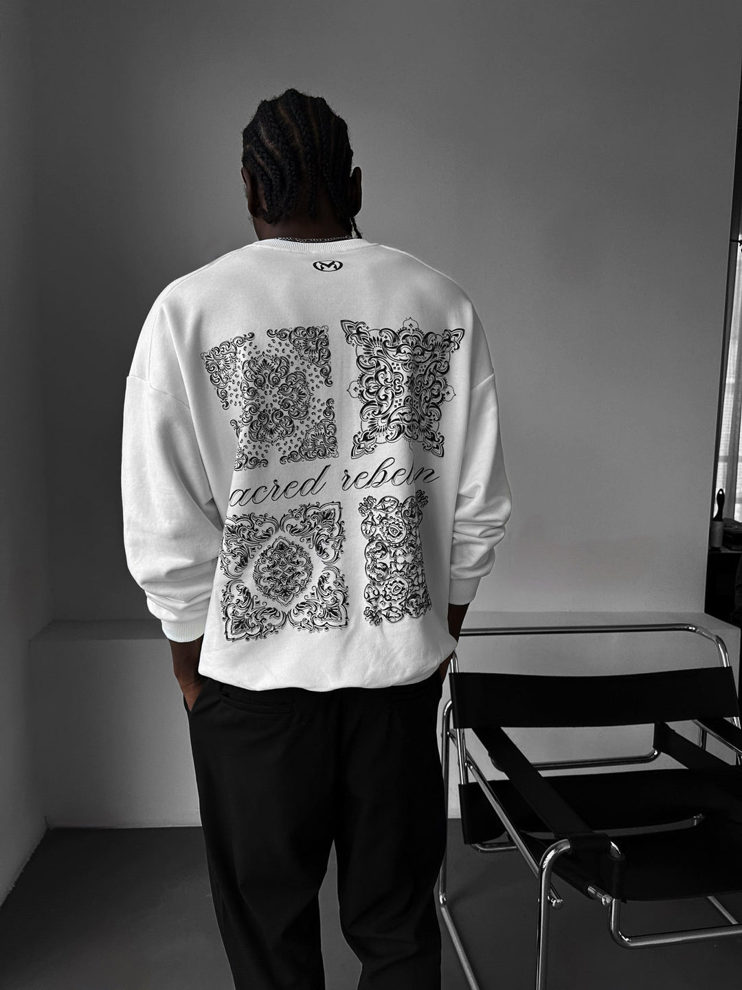 Oversize Sacred Rebellion Sweater - Ecru