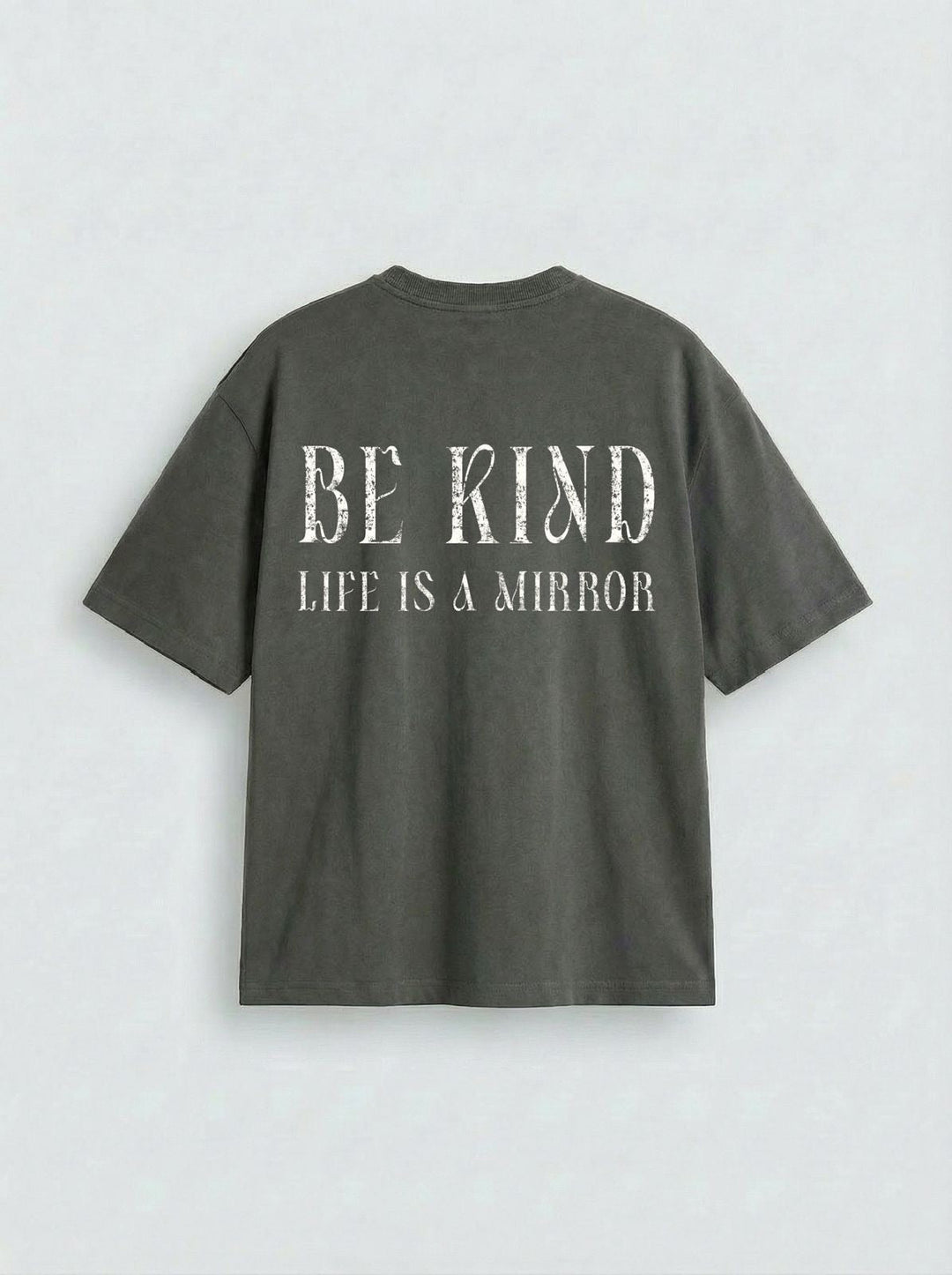 Oversize Be Kind T-shirt - Antracit
