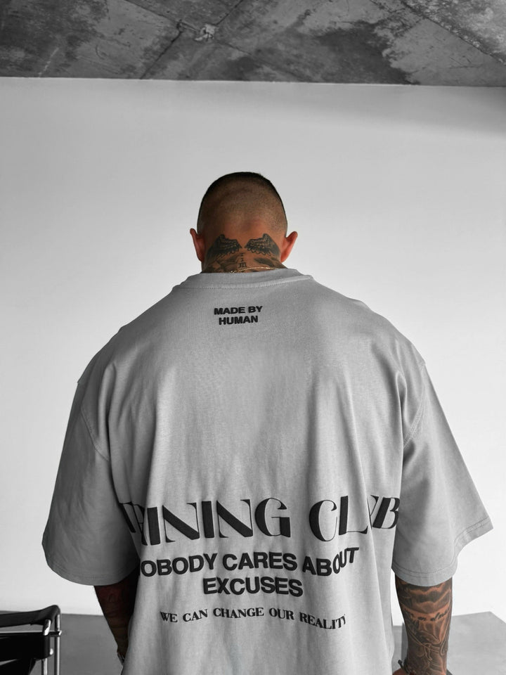 Oversize Träning Klubb T-shirt - Grå