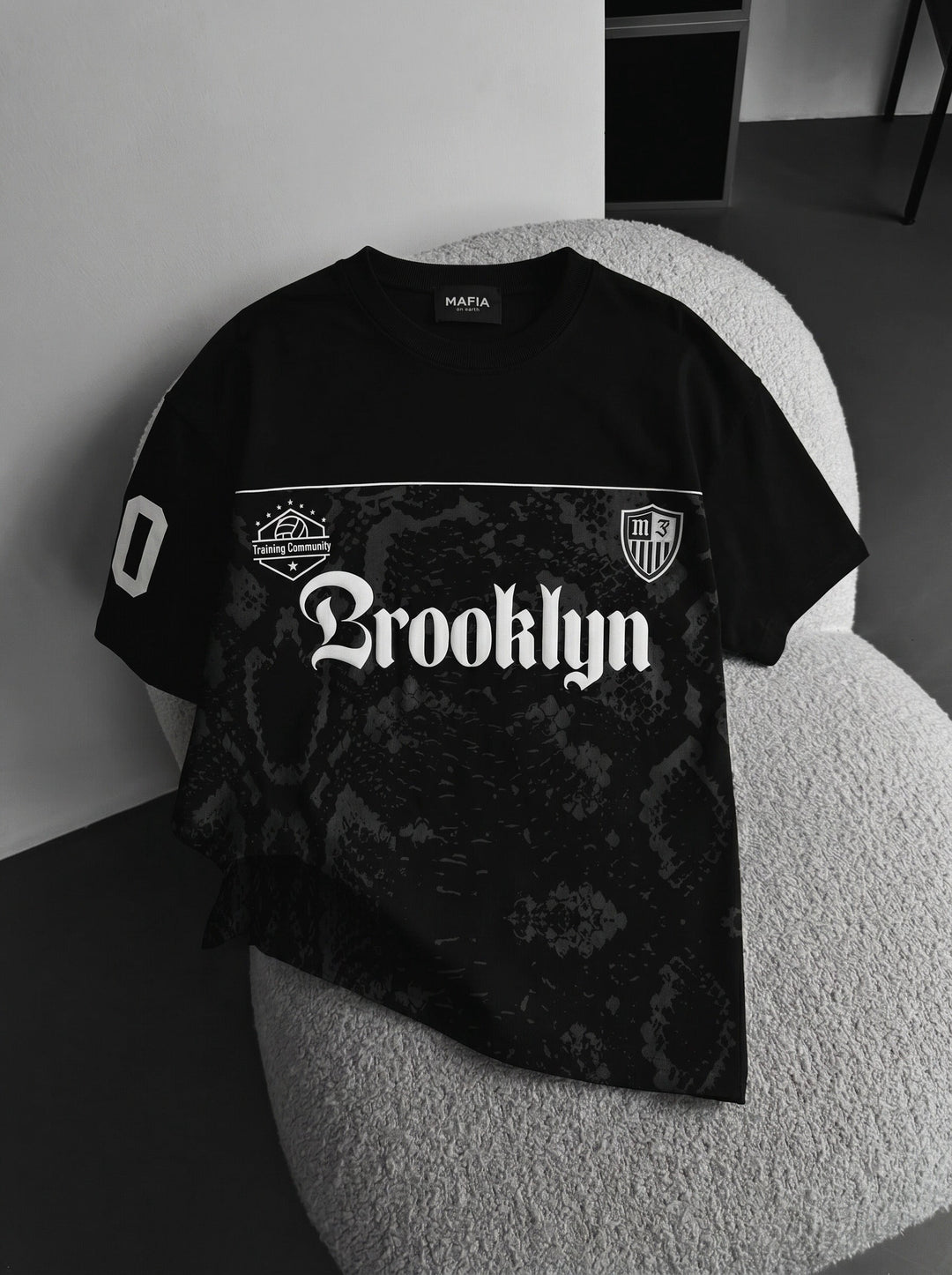 Oversize Brooklyn T-shirt - Svart och Antracit