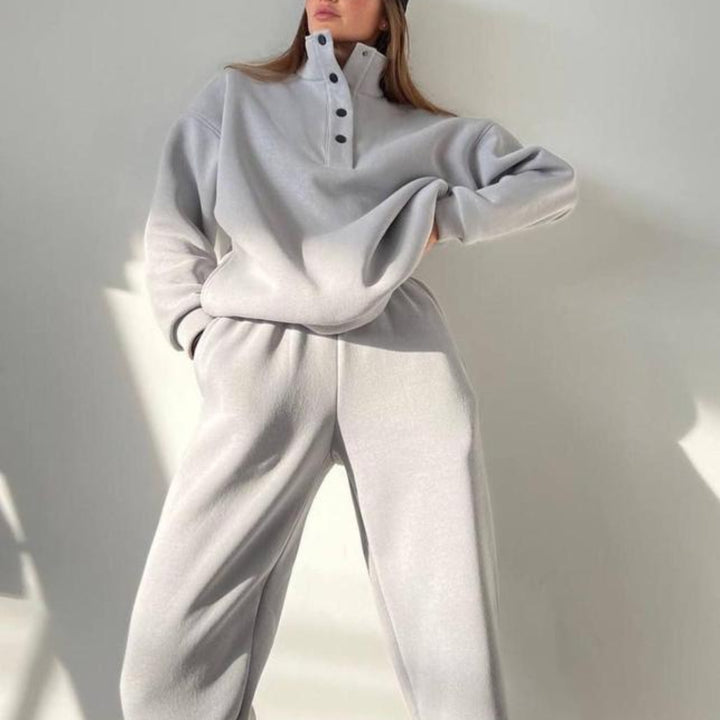 Mysset i fleece med ståkrage