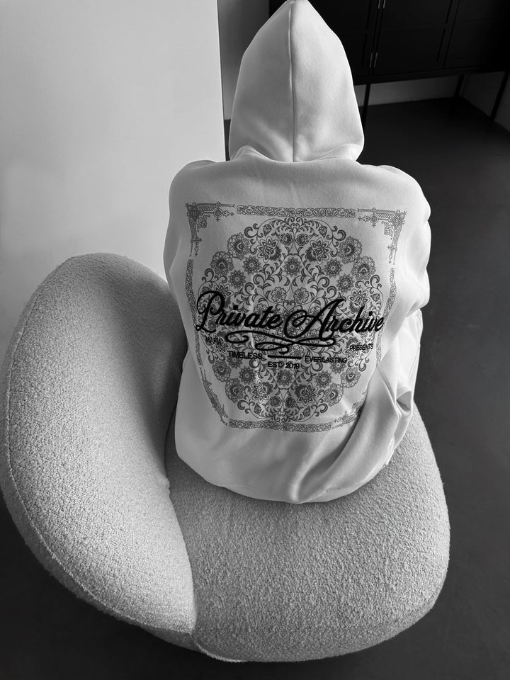 Oversize Privat Arkiv Hoodie - Ecru
