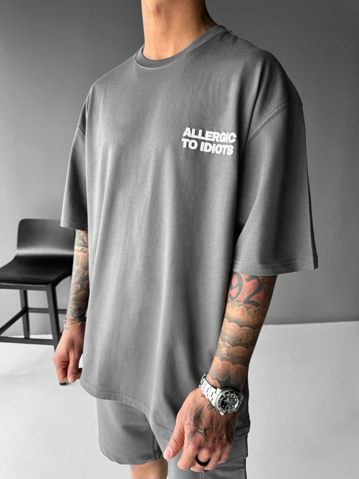 Oversize Statement T-shirt - Antracit
