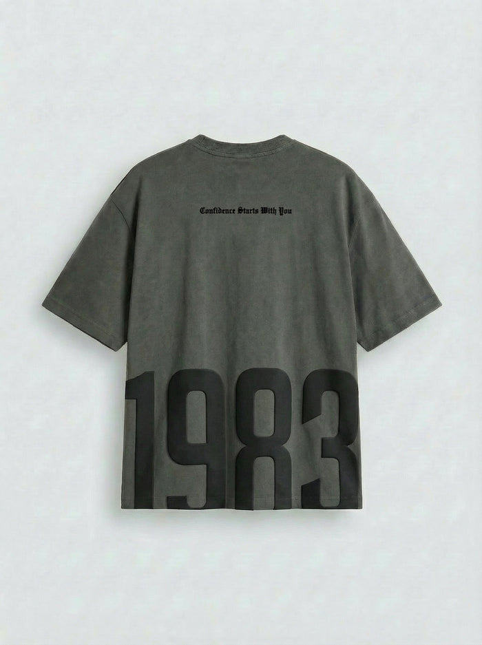 Oversize 1983 T-shirt - Antracit