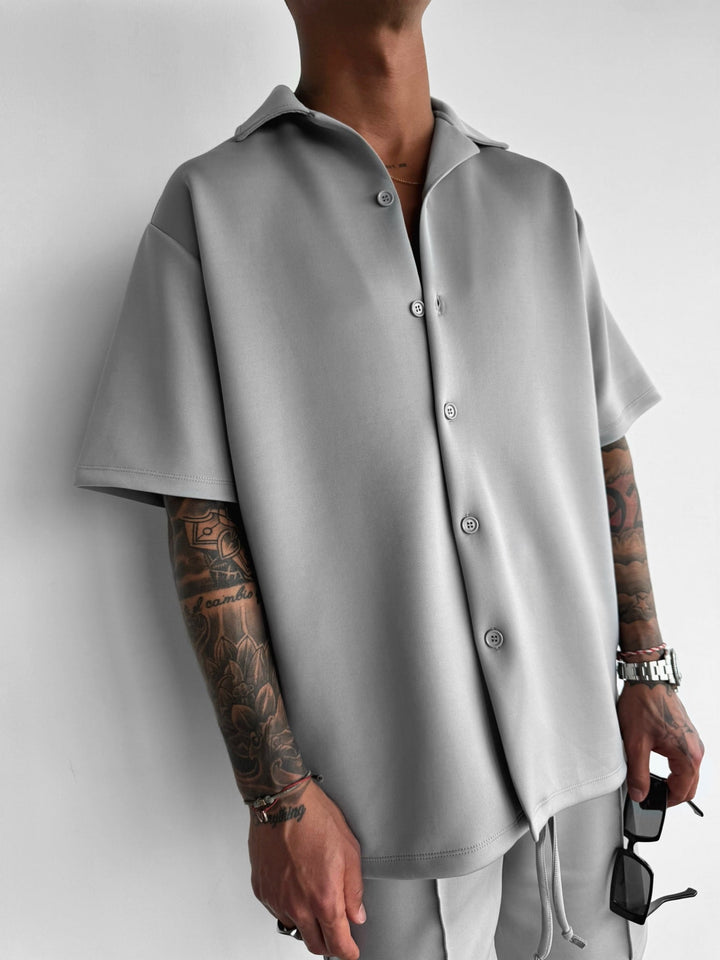 Oversize Diver Shirt - Grå