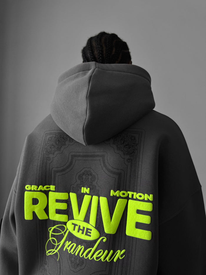Oversize Revive Hoodie - Antracit