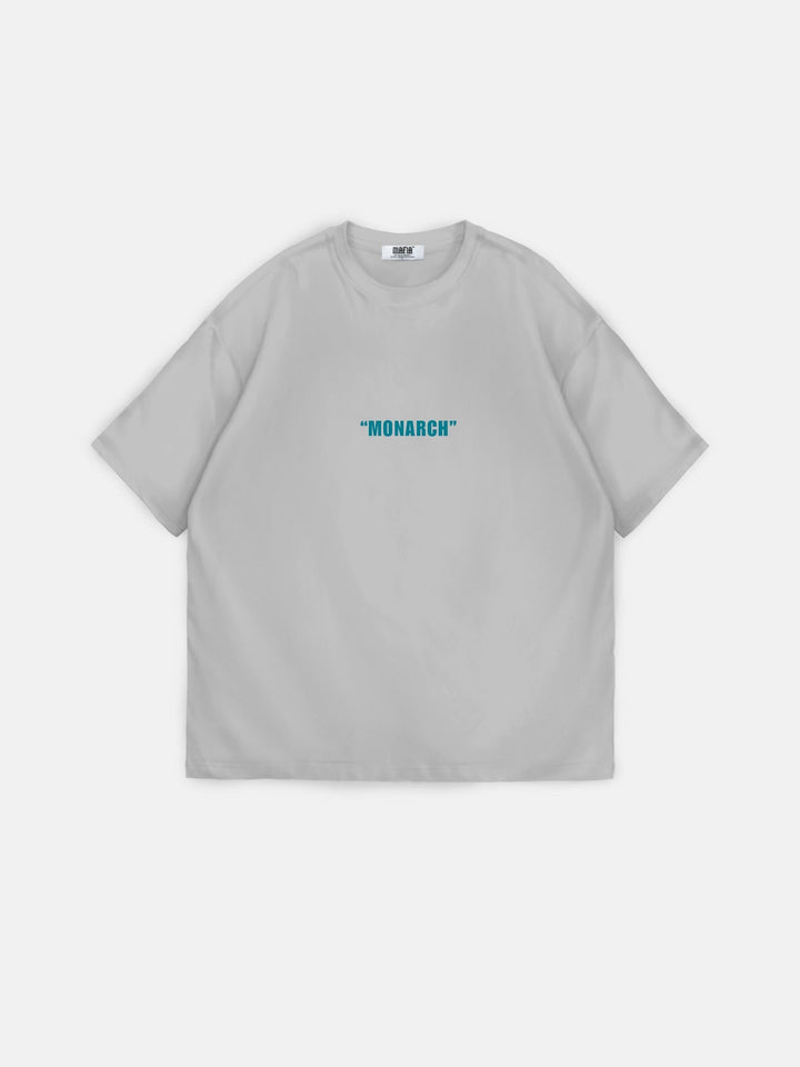 Oversize Monarch T-shirt - Grå och Blå