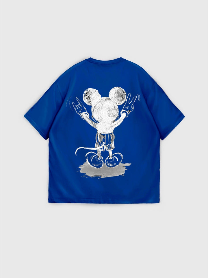 Oversize Mus T-shirt - Saks