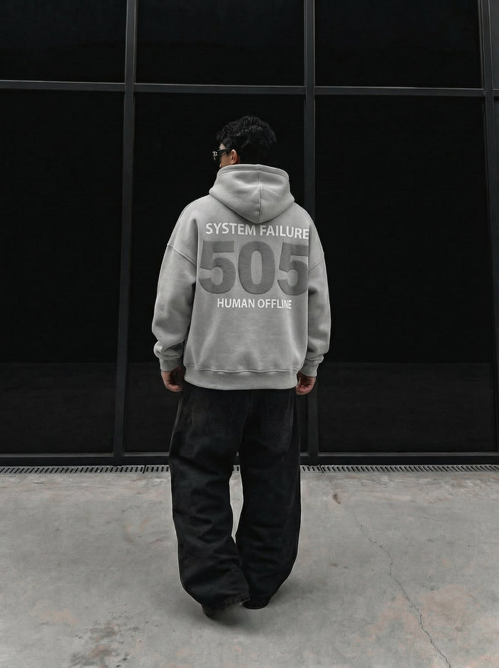 Oversize 505 Hoodie - Grå