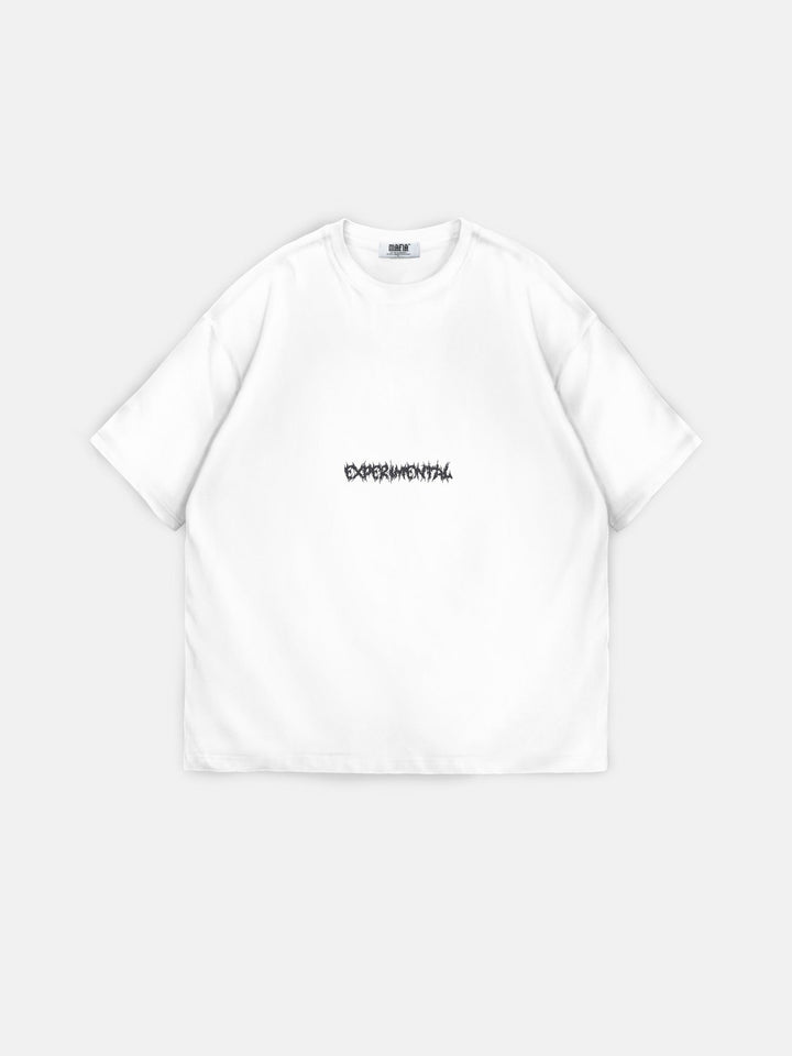 Oversize Experimentell T-Shirt - Ecru