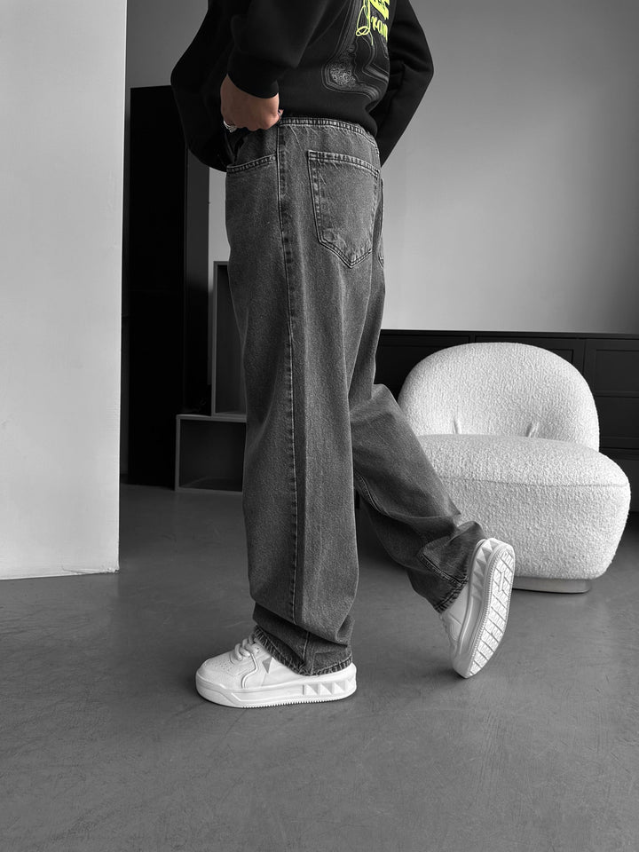 Relax Baggy Jeans - Antracit