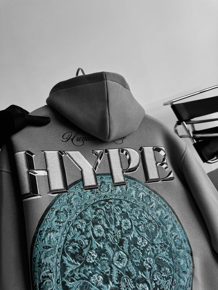 Oversize Hype Hoodie - Grå