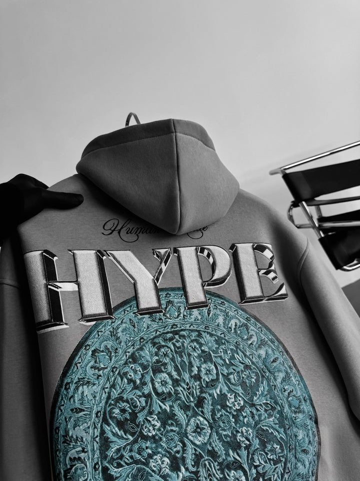 Oversize Hype Hoodie - Grå