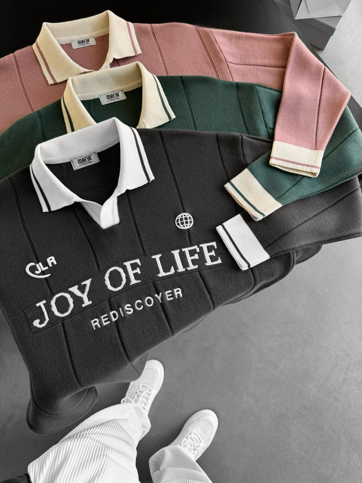 Loose Fit JLR Polo Tröja - Antracit