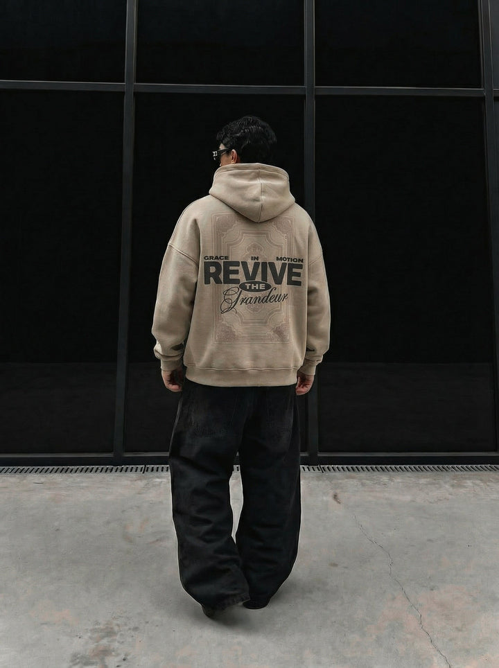 Oversize Revive Hoodie - Simply Taupe