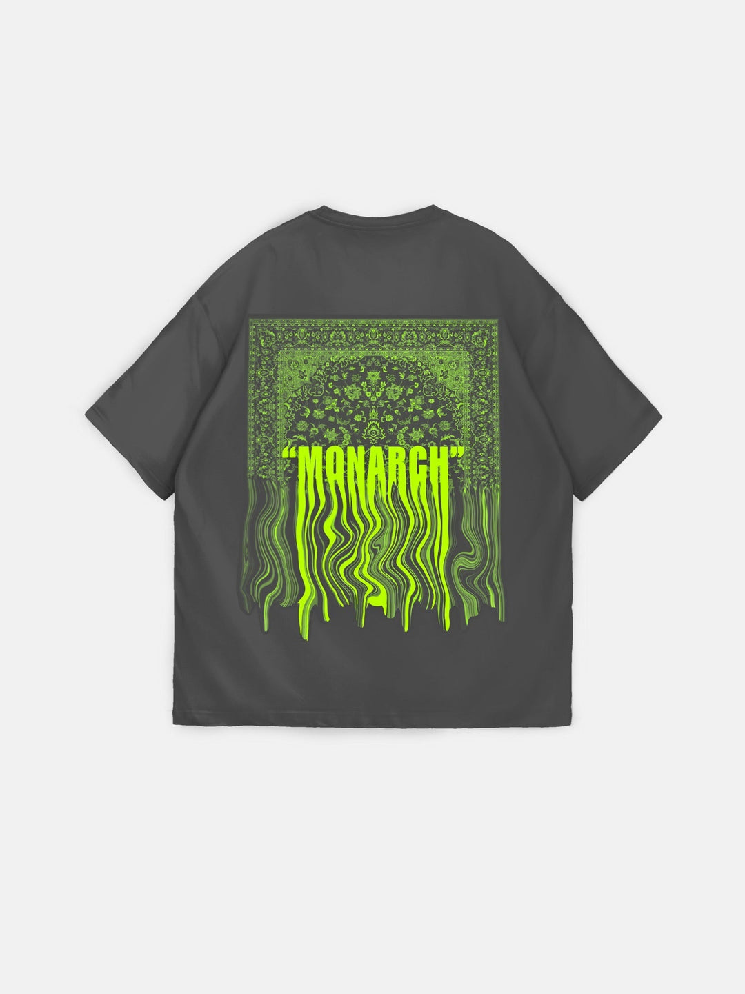 Oversize Monarch T-Shirt - Antracit och Neon