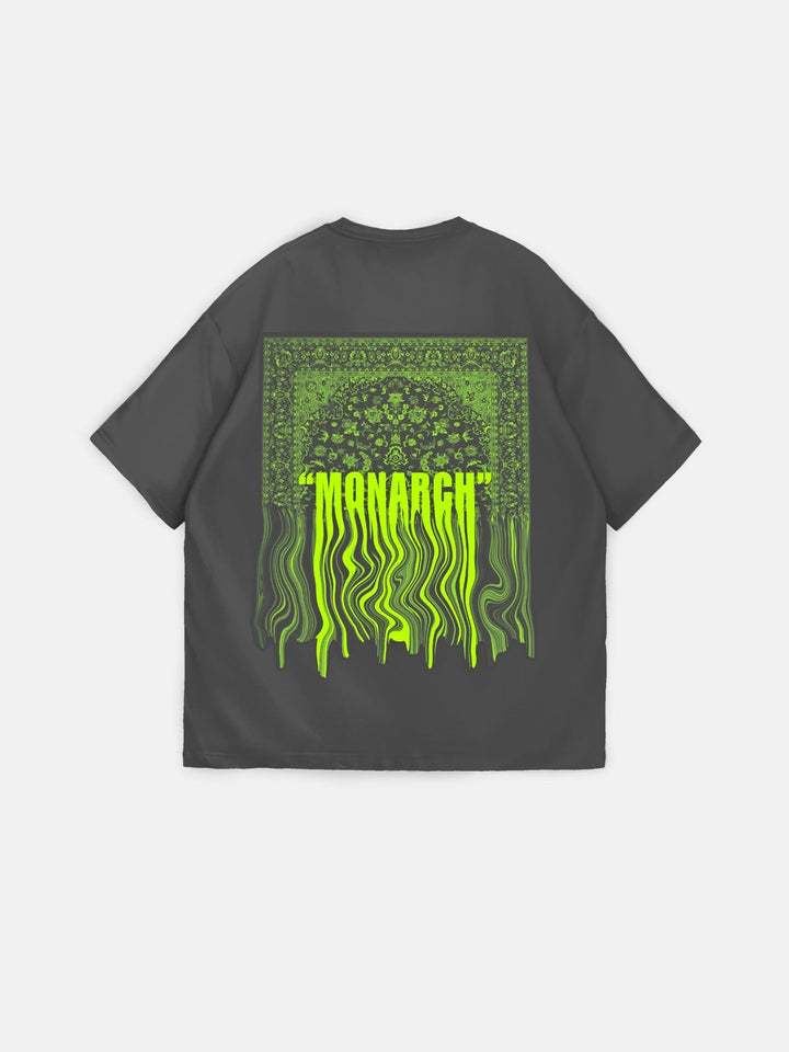 Oversize Monarch T-Shirt - Antracit och Neon