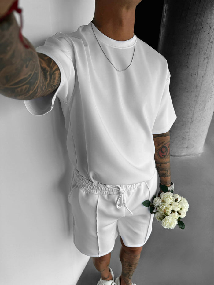Regular Fit Diver T-shirt - Vit