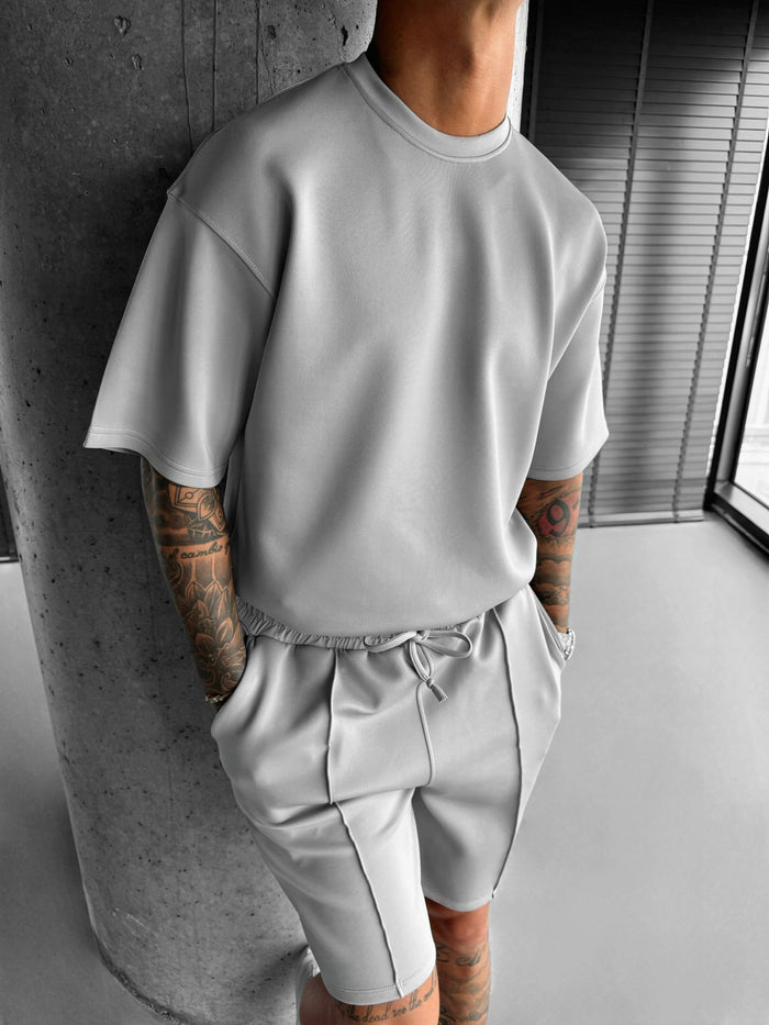 Regular Fit Diver T-shirt - Grå