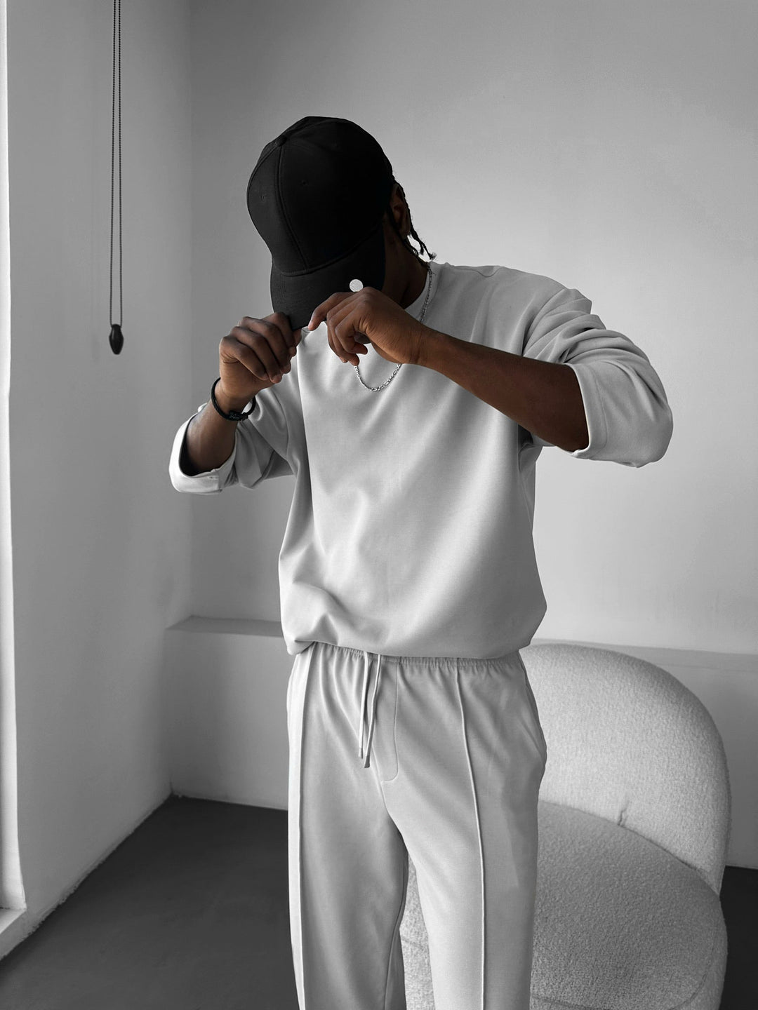 Oversize Modal Sweatshirt - Grå