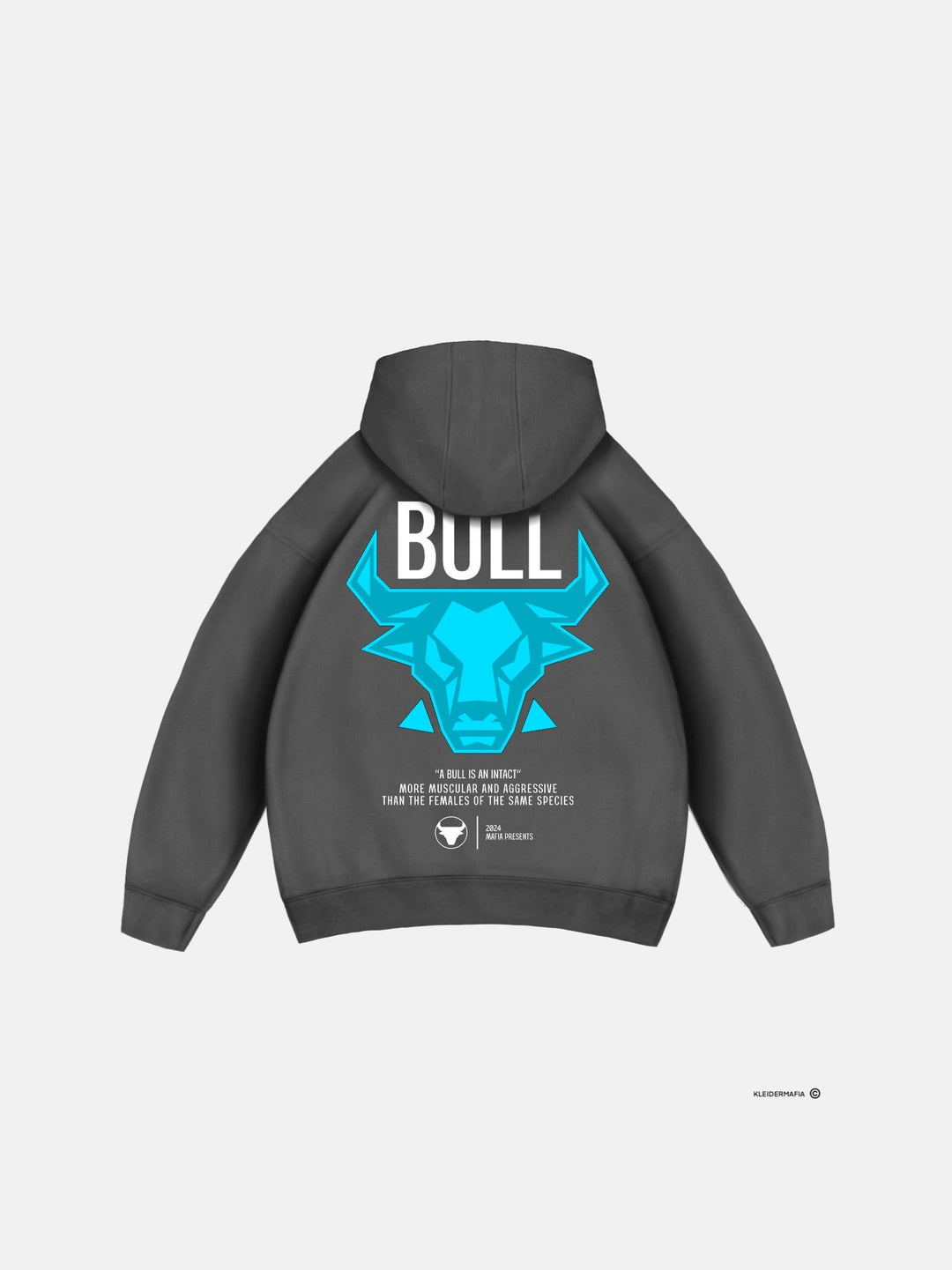 Oversize Bull Hoodie - Tornado Grey