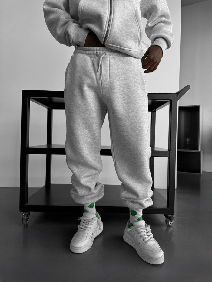 Basic Jogger - Ljus Grå Melange