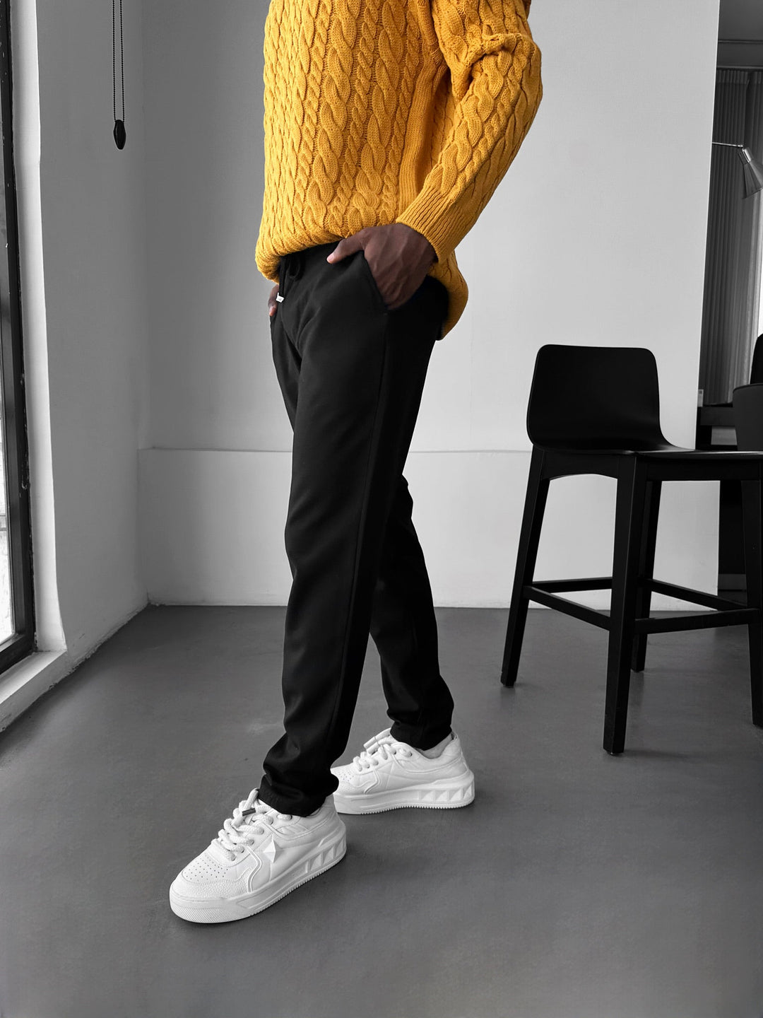 Modern Klipp Casual Byxor - Svart