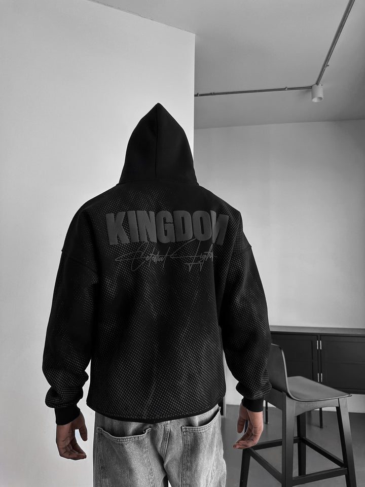 Oversize Kingdom Hoodie - Svart och Antracit
