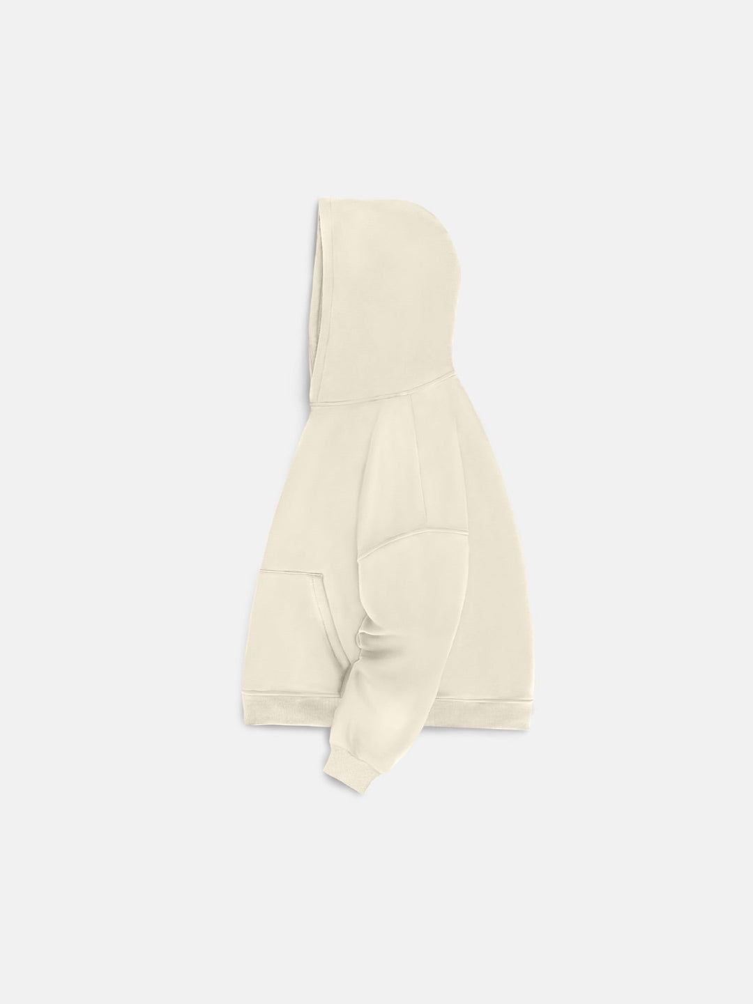Oversize Basic Hoodie - Antik Vit